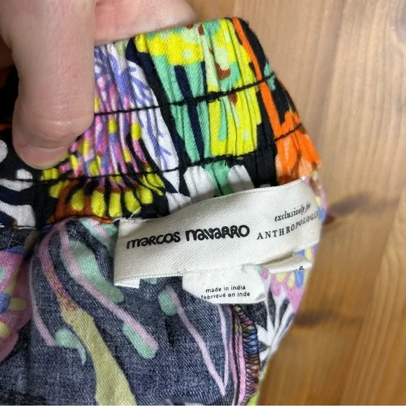 Marcos Navarro Anthropologie Flannel Sleep Shorts Women’s XXS Tropical Tassels‎ - Picture 10 of 11